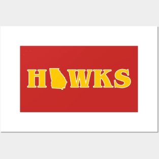 Atlanta Hawks Georgia Throwback Posters and Art